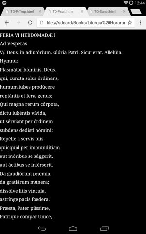 La Liturgie des heures en latin pour votre mobile