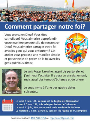 Activité: Comment partager notre foi?